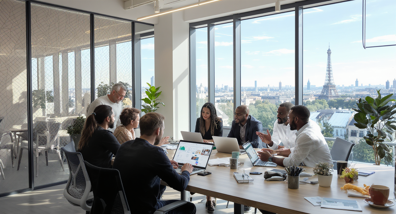 Freelance WordPress consultant travaillant sur un projet à Paris